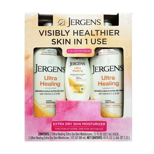 Bộ 3 chai dưỡng thể Jergens Ultra Healing Moisturizer
