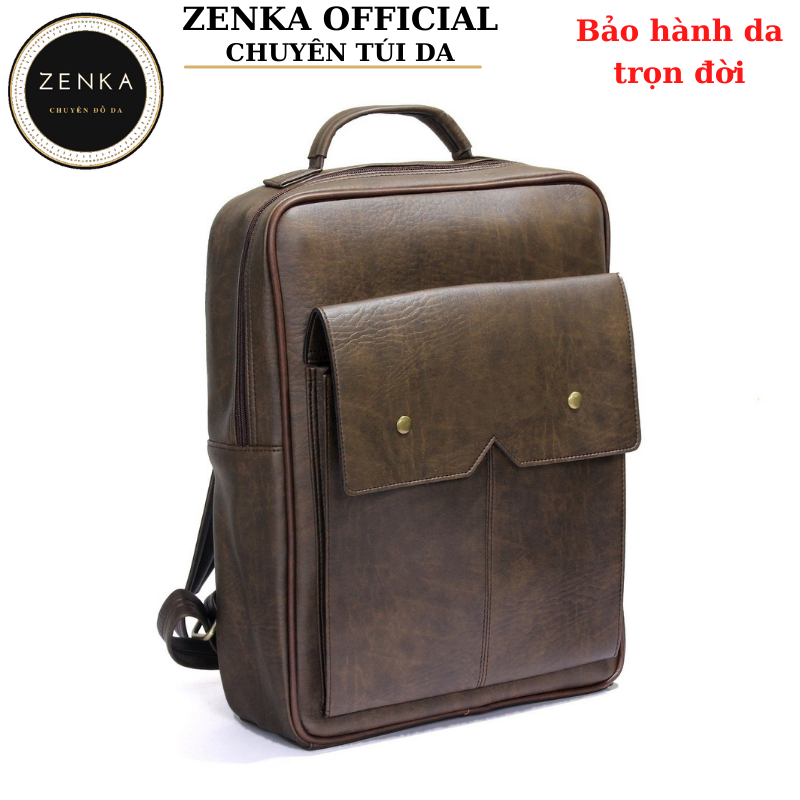 Balo da đựng laptop ba lô công sở Zenkada nhiều ngăn rộng rãi tiện dụng - ZBL01