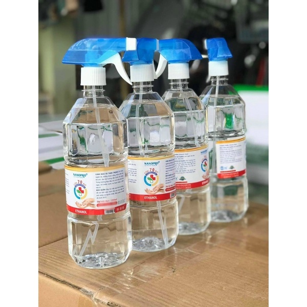 [GIAO NHANH 2H HCM] Cồn sát khuẩn (Cồn Y Tế) - Chai Xịt 1000ml