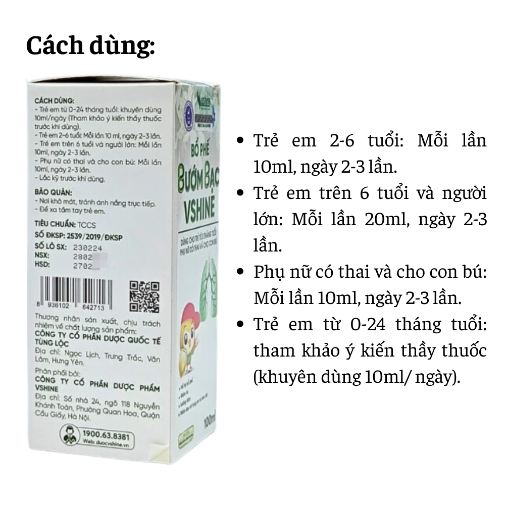 Bổ Phế Bướm Bạc VShine