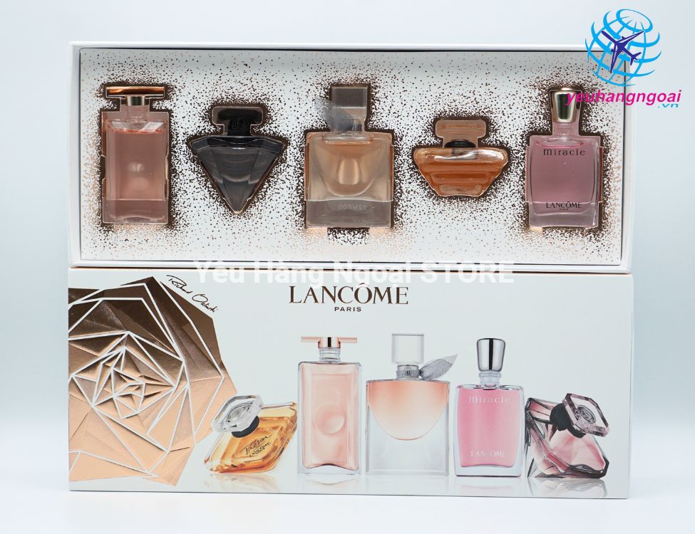 Bộ 5 nước hoa mini Lancome Mini của Pháp.