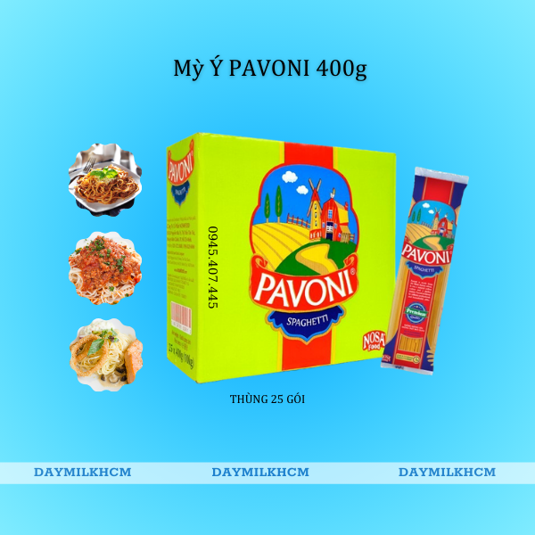 1 thùng Mì Ý Pavoni 10Kg hsd 25/11/2026