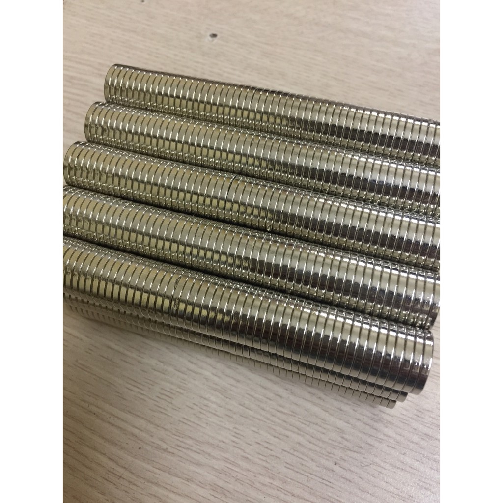 COM BO (50 vien Nam châm trắng đất hiếm phi 15x2mm