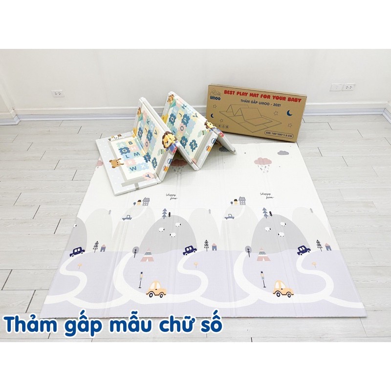 Thảm xốp xpe phủ silicon gấp gọn chính hãng UMOO