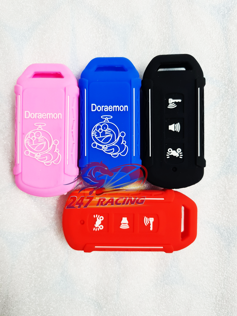 Bọc Khóa Smarkey Cao Su Hình DOREMON cực đẹp 2 nút hoặc 3 nút gắn xe Vison, Sh, Airblade, Vario....