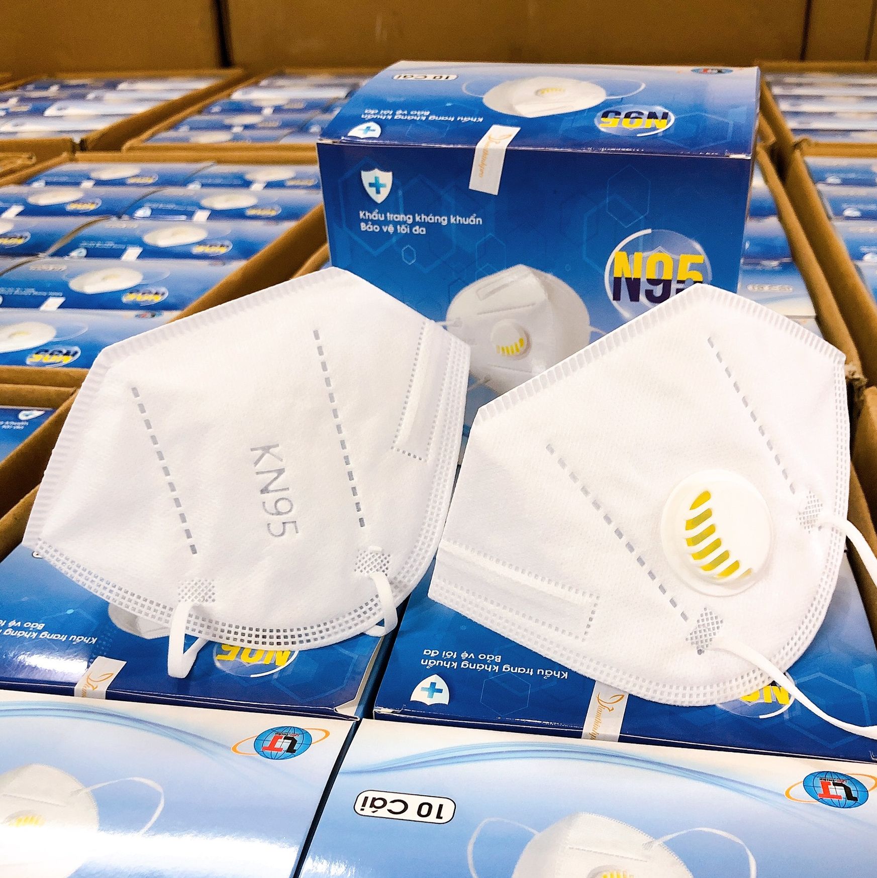 [HCM] - Khẩu Trang Y Tế 5 Lớp Có Van N95 [Hộp 10 Cái]