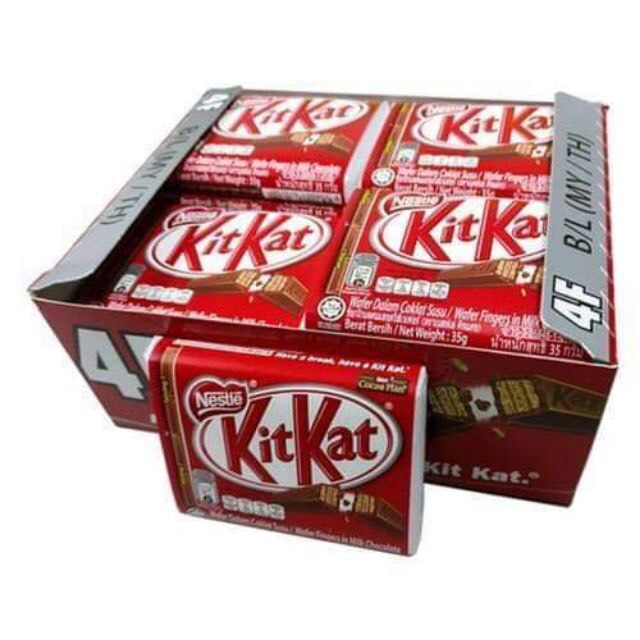 [Date 1-2026]]Hộp 24 Thanh Chocolate KitKat 4F Thanh 35g date mới-