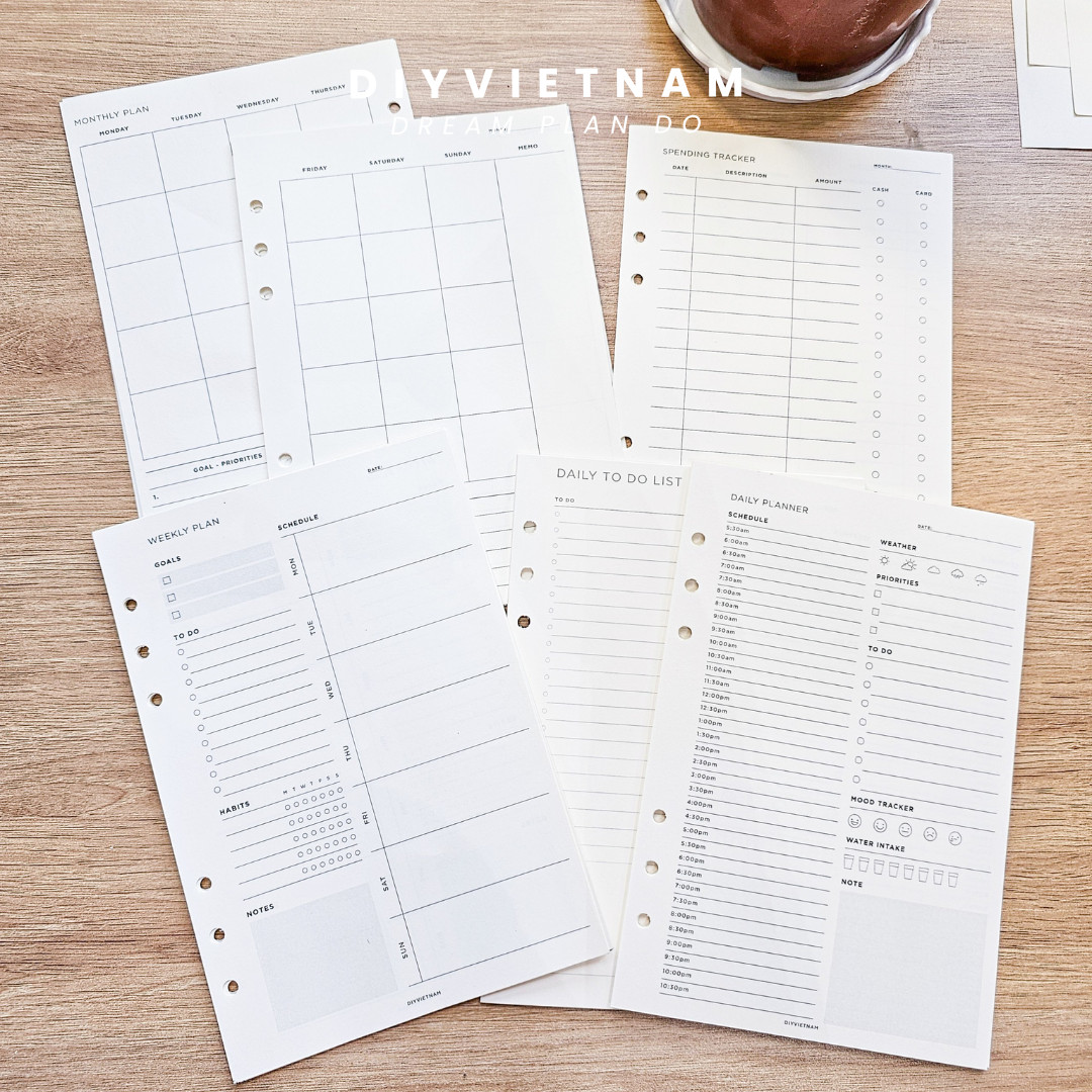 [HCM]GIẤY A5 REFILL CHO PLANNER