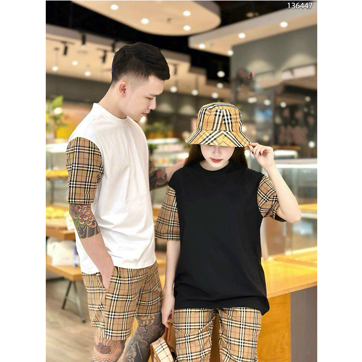 Bộ đồ mặc mùa hè chất liệu cotton họa tiết cực đẹp phù hợp cả nam và nữ