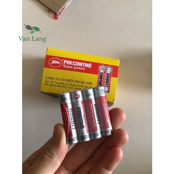 Pin tiểu con thỏ AAA - 1,5V vỉ 4 viên