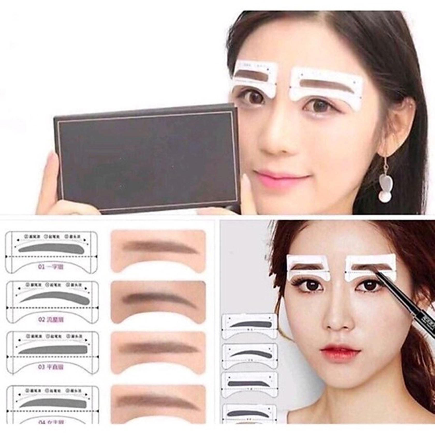 [HCM][Combo 3] Set 4 Khuôn Dán Kẻ Lông Mày L019