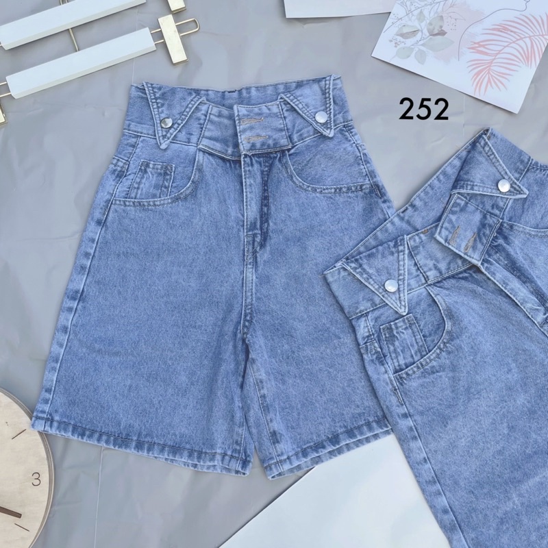 Quần Jean Ngố Nữ Lưng Cao Kiểu Tam Giác Ms 252