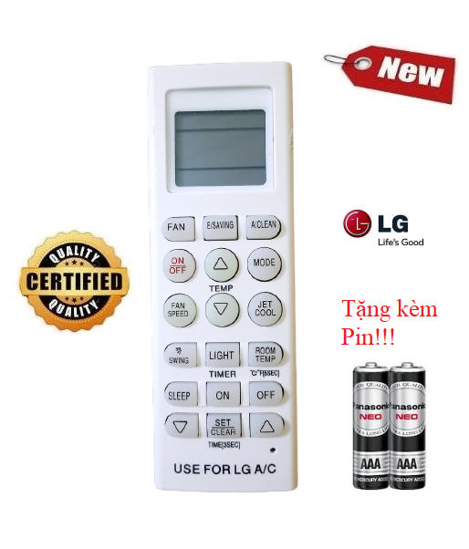Điều khiển điều hòa lg 1 &2 chiều inverter - hàng tốt 100% tặng kèm pin