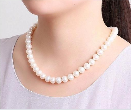 [HCM]chuỗi vòng cổ ngọc trai nuôi phú quốc hình shop chụp thật trai nuôi 100% ( 9 ly ) hợp cho mọi lứa tuổi