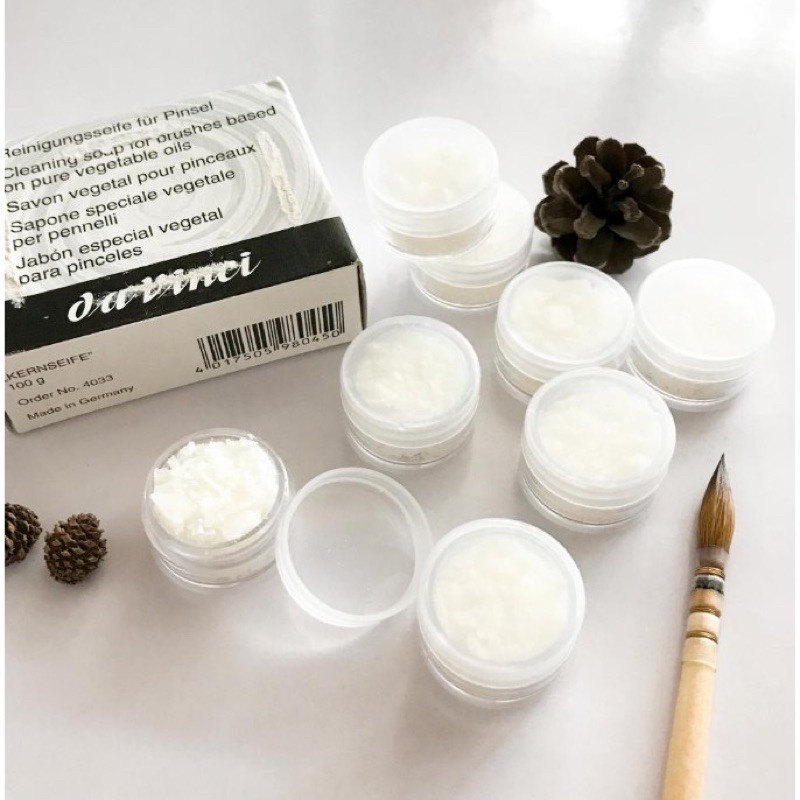 Hũ Nhỏ Xà Bông Dưỡng Rửa Cọ Davinci