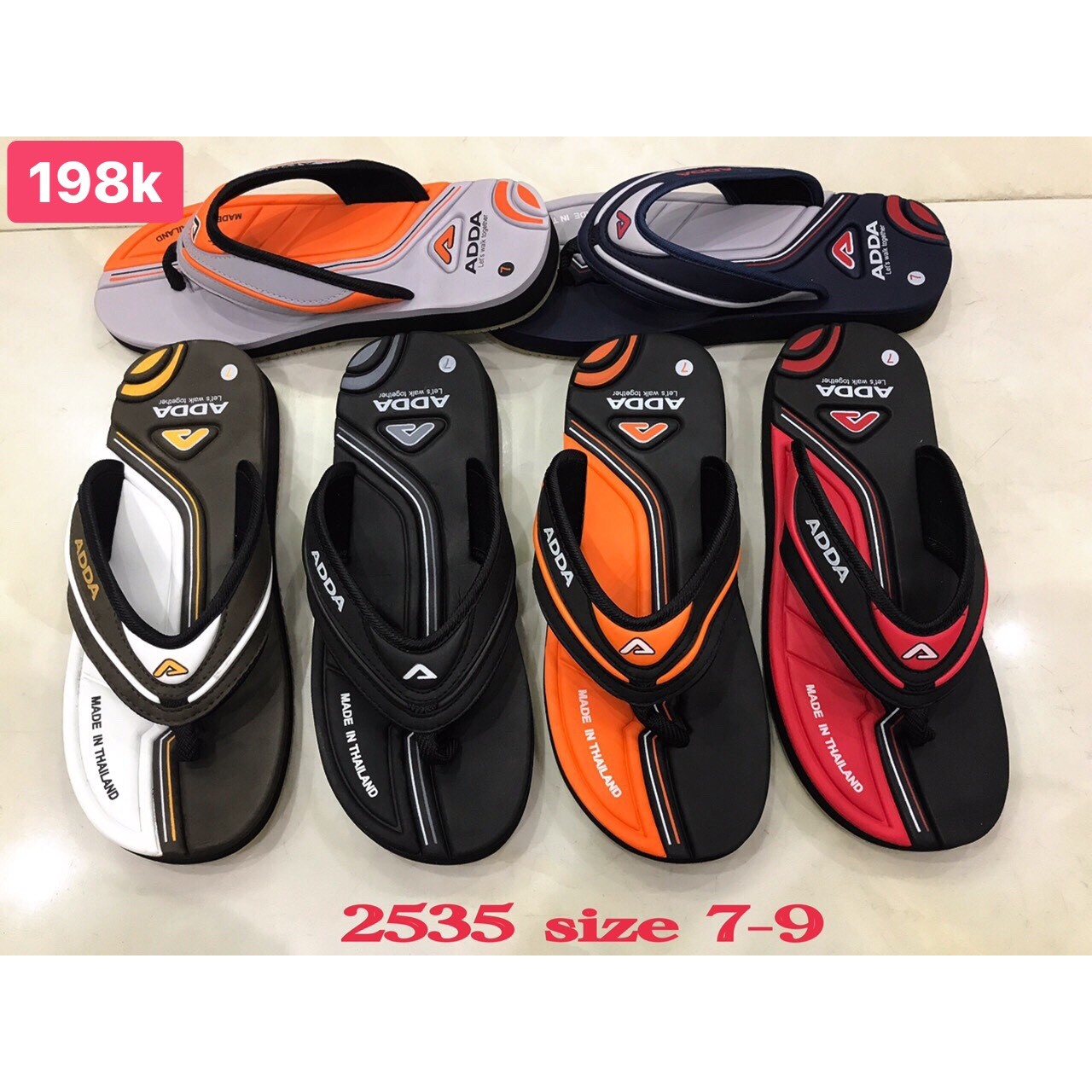 [ADDA]Dép Kẹp Nam Model 2535 แท้จริง Adda Nhập Khẩu Thái Lan(Size39-43)