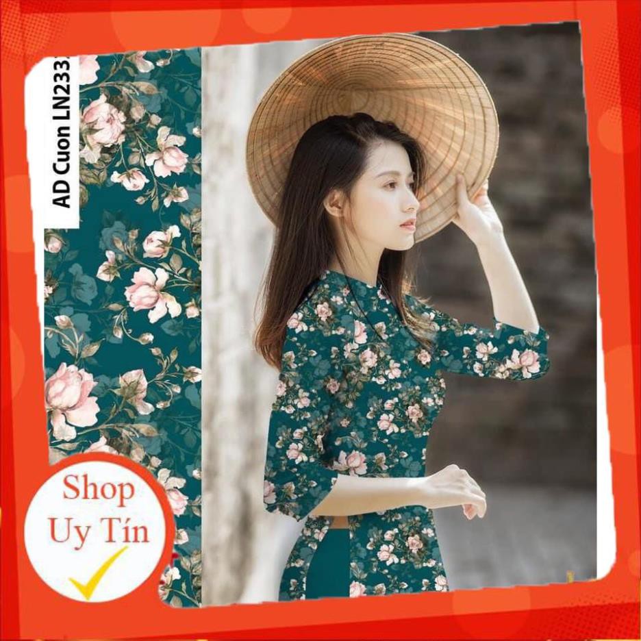 [Freeship đơn từ 0đ] ] Áo dài lụa nhật 👗 FREESHIP 👗 Áo dài chất lụa Nhật in 3d đẹp