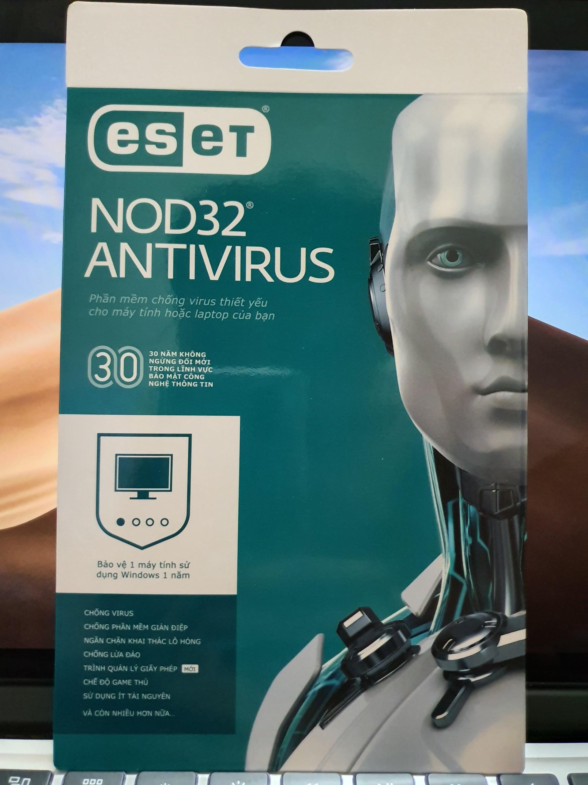 Phần mềm diệt virus ESET NOD32 1PC 1 năm