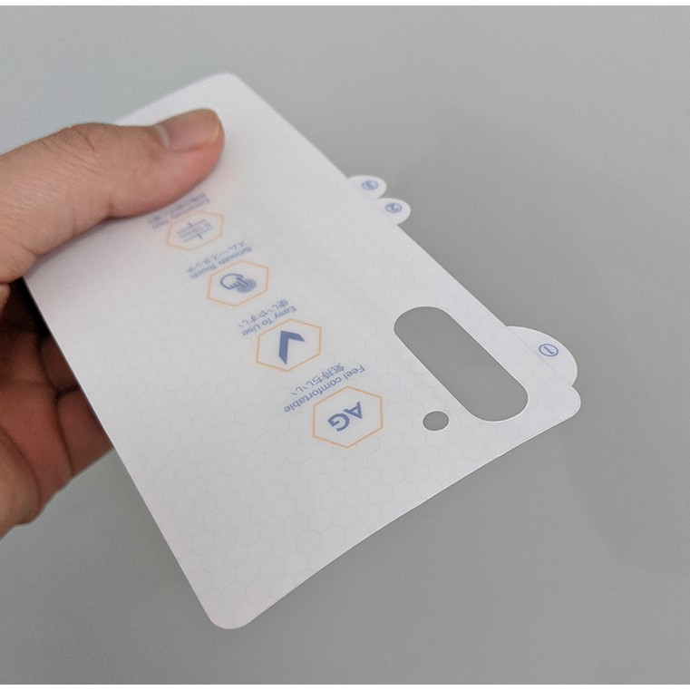 Miếng dán PPF AG Note 10 chống xước mặt sau (NHÁM)