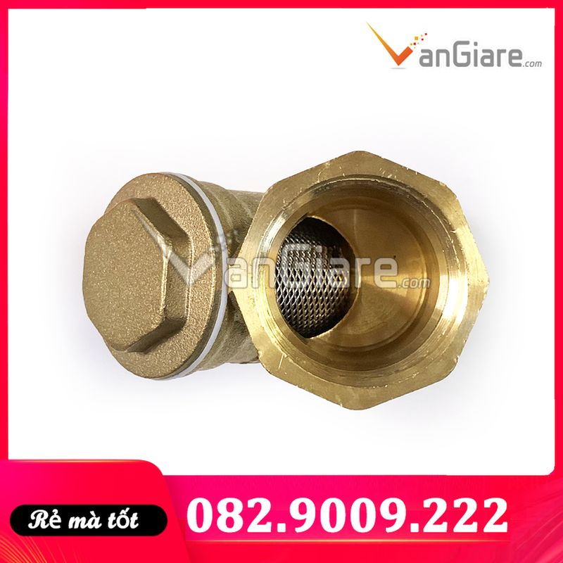 Van y lọc 21 27 34 (lọc rác ống nước) đồng thau