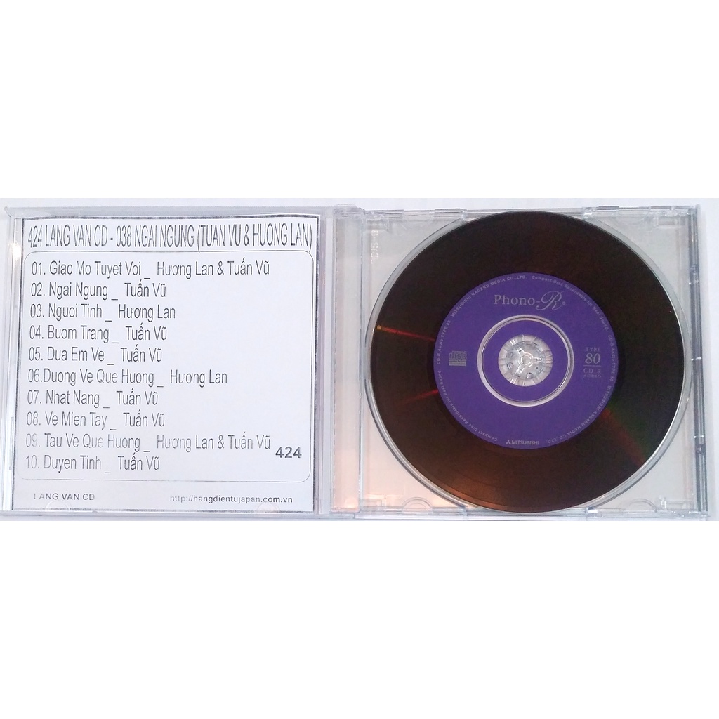 Bộ 4 CD ca sĩ Tuấn Vũ ( 37 - 460 )