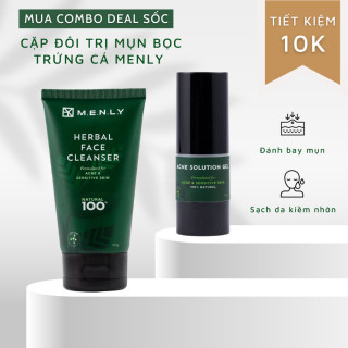 [HCM]CẶP ĐÔBộ dưỡng sạch da, cấp ẩm và ngừa mụn bọc cho nam giới Menly thumbnail