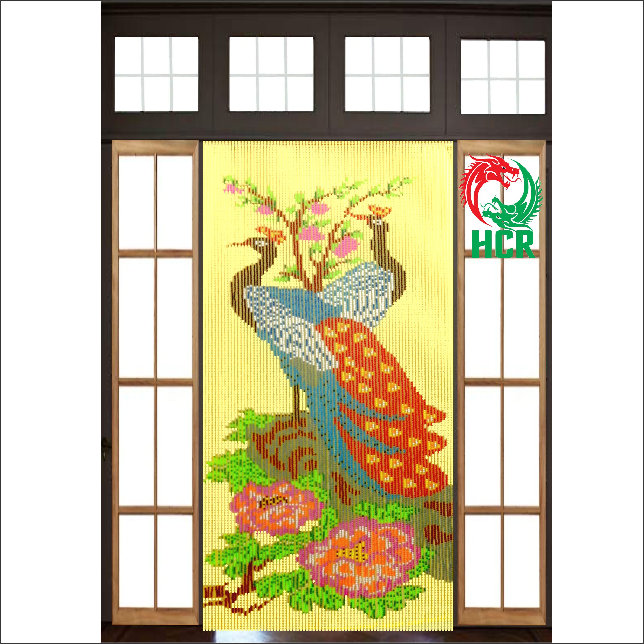 Màn hạt nhựa - Công ty Hai Con Rồng - Code 840 Công Đuôi Đỏ