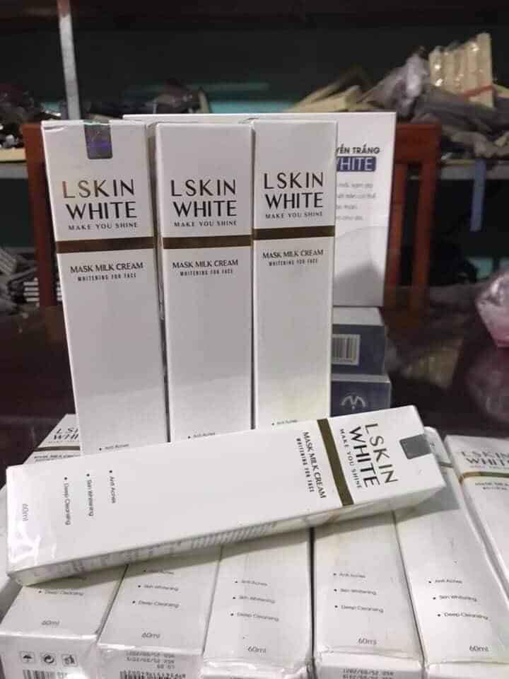Ủ TRẮNG KÉN TẰM LSKIN WHITE KEM DƯỠNG TRẮNG DA MẶT