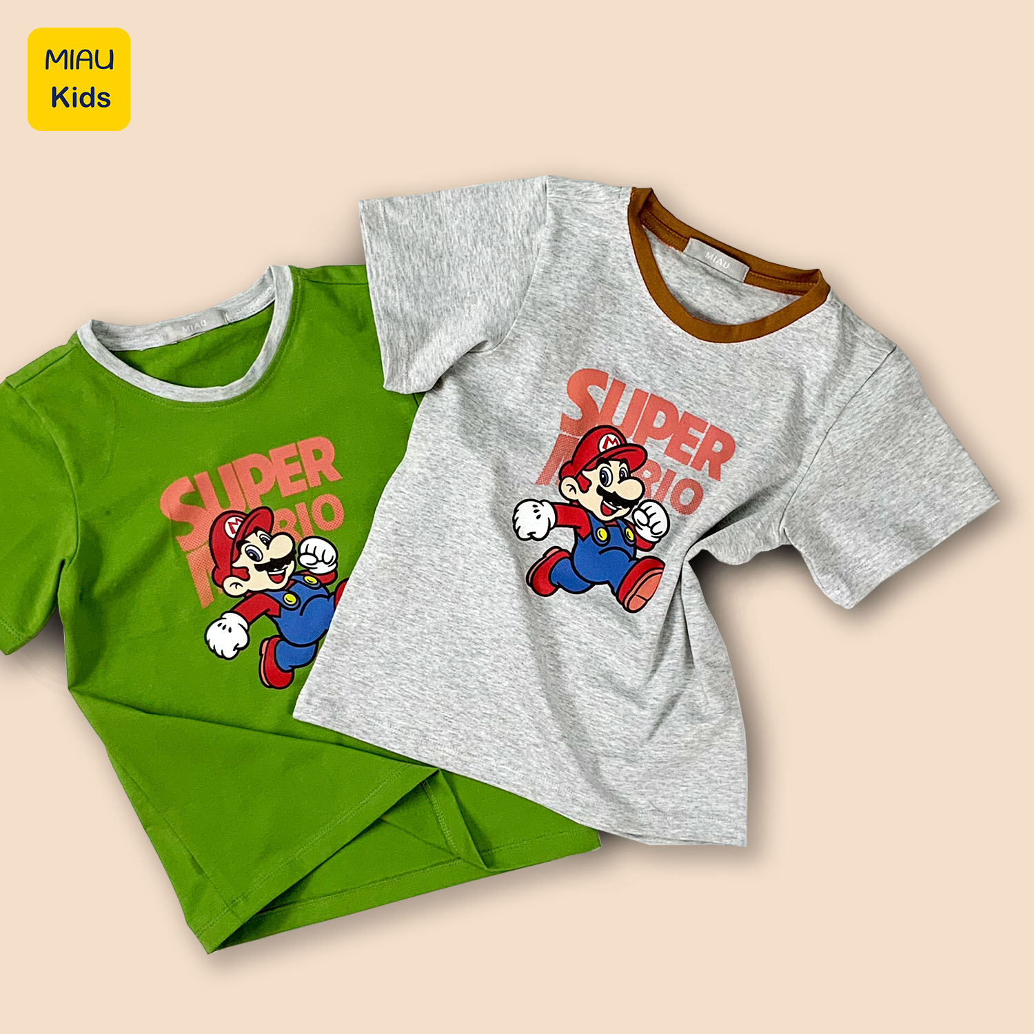 Pullover boys Mario color, pullover cool cotton for baby from 9kg to 55kg