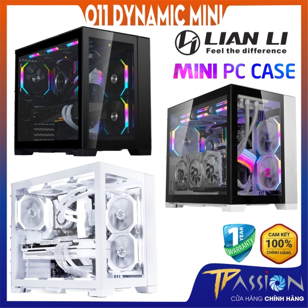 Vỏ case máy tính Lian Li O11 Dynamic Mini Black | White | Snow Trắng - Chính hãng