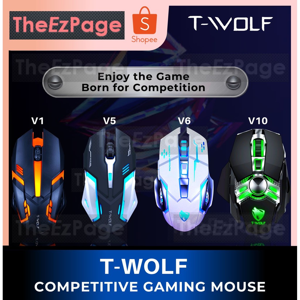 XẢ HÀNG - MOUSE USB T-WOLF V10 GAMING