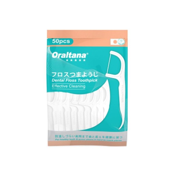 Tăm chỉ nha khoa Oraltana 5 sao -  Tăm chỉ y tế nha khoa chất lượng cao, bảo vệ răng miệng sạch sẽ - Túi 50 chiếc nhập khẩu