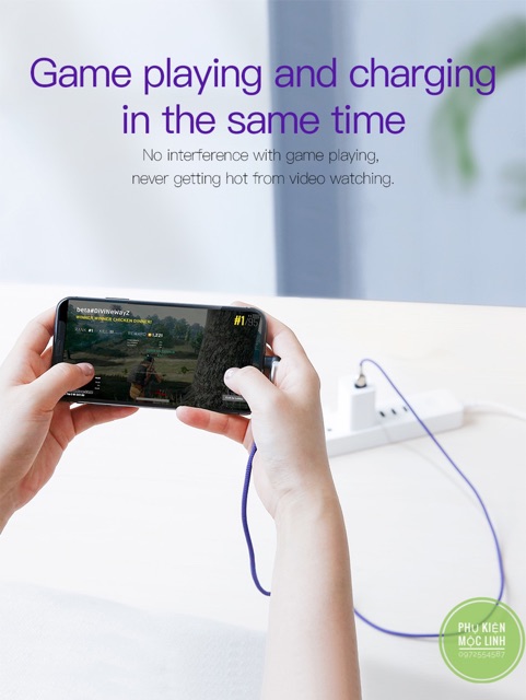 [CHÍNH HÃNG BASEUS 1M-2M] CHÂN LIGHTNING / ANDROID / TYPE C 2.4A - Cáp sạc Sharp Bird MVP Moblie Game Dây dù dữ liệu