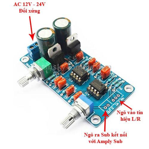 Circuit pre sub NE5532-signal transfer audio LR signal sub used for karaoke, live music, listen to music ....