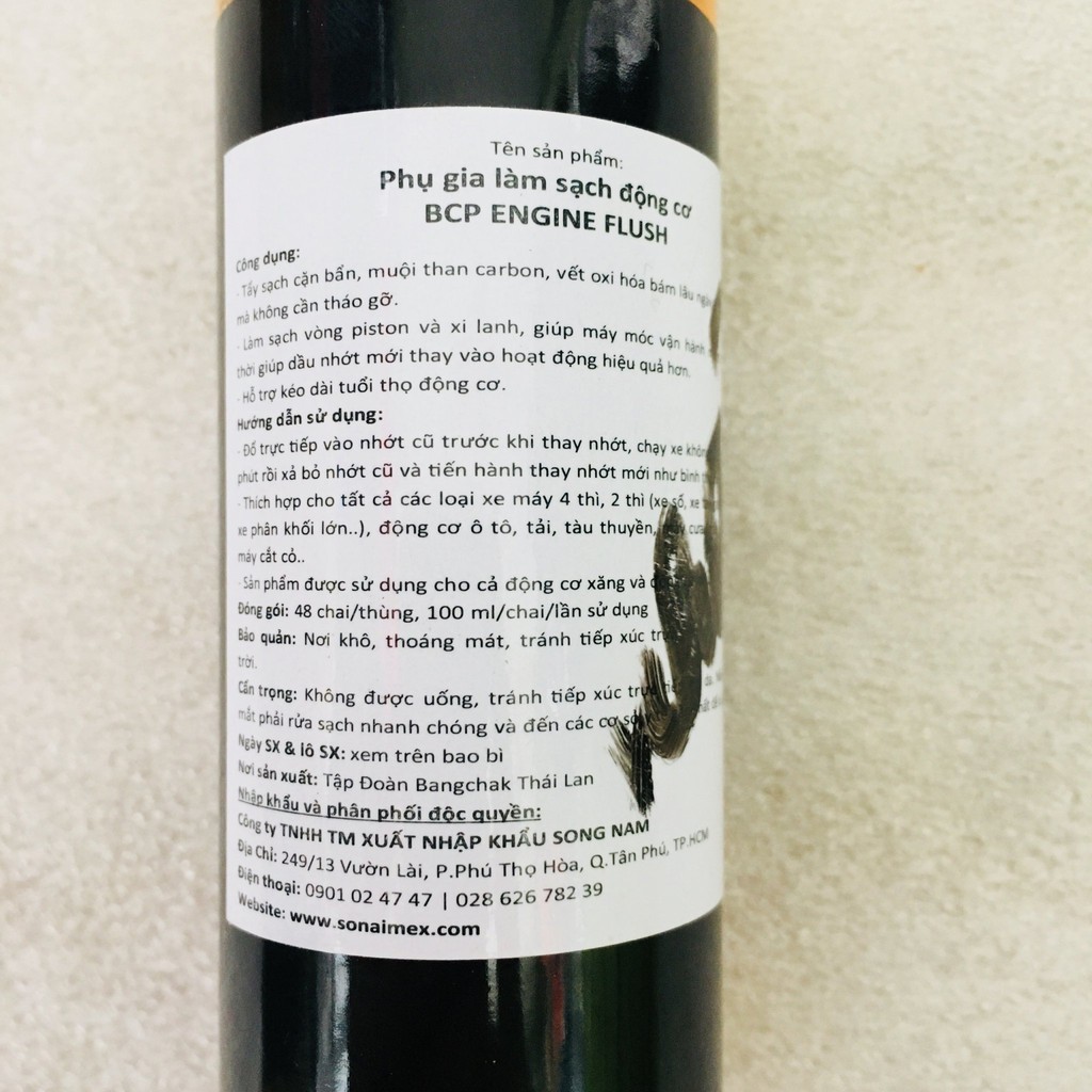 Dung Dịch Súc Rửa Động Cơ Xe Máy BCP Engine Flush 100ml