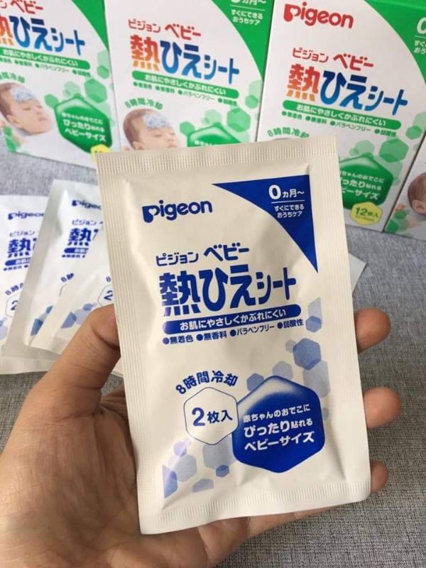 Miếng dán hạ sốt Pigeon Nhật Bản hộp 12 miếng