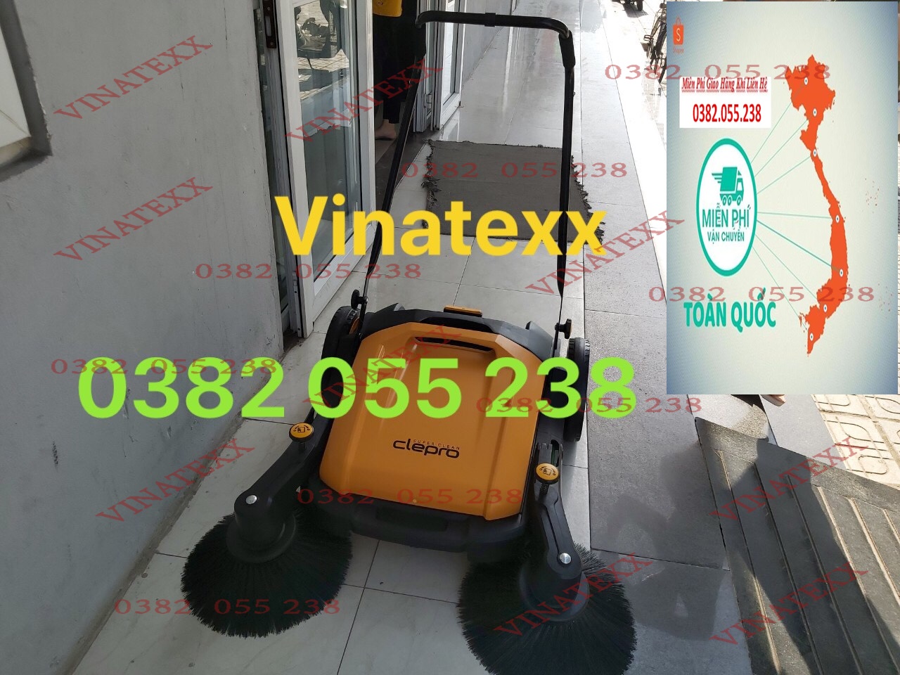 Xe quét rác đẩy tay Clepro CW 800-02