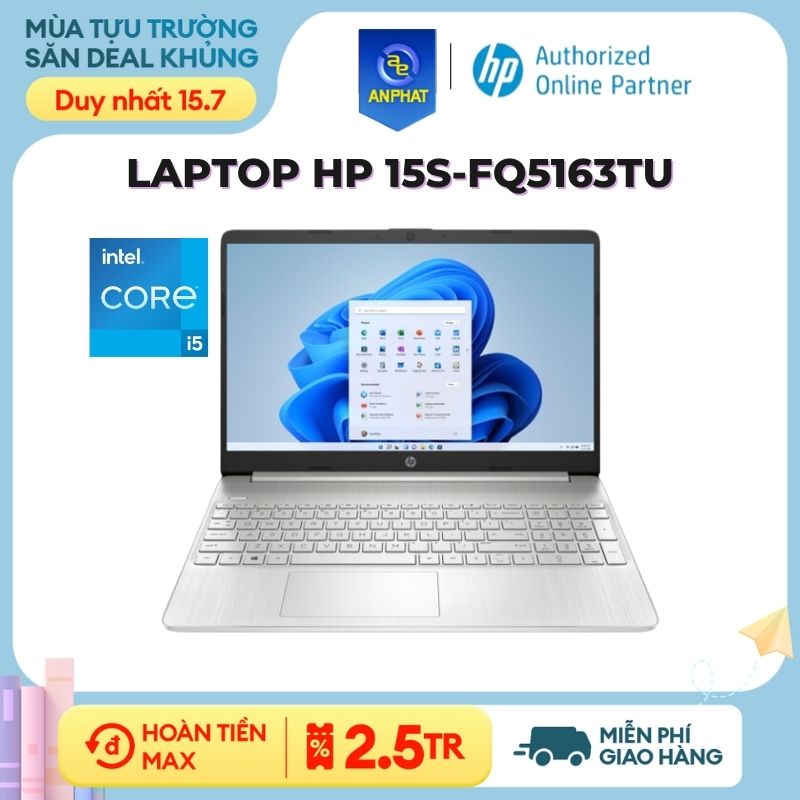 Laptop HP 15s-fq5163TU (i5-1235U | 8GB | 256GB | 15.6" FHD| WIn11)