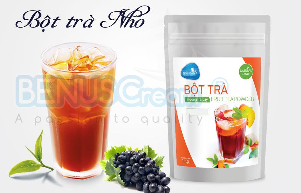 Bột Trà Hòa Tan BENUSCream - Vị Nho