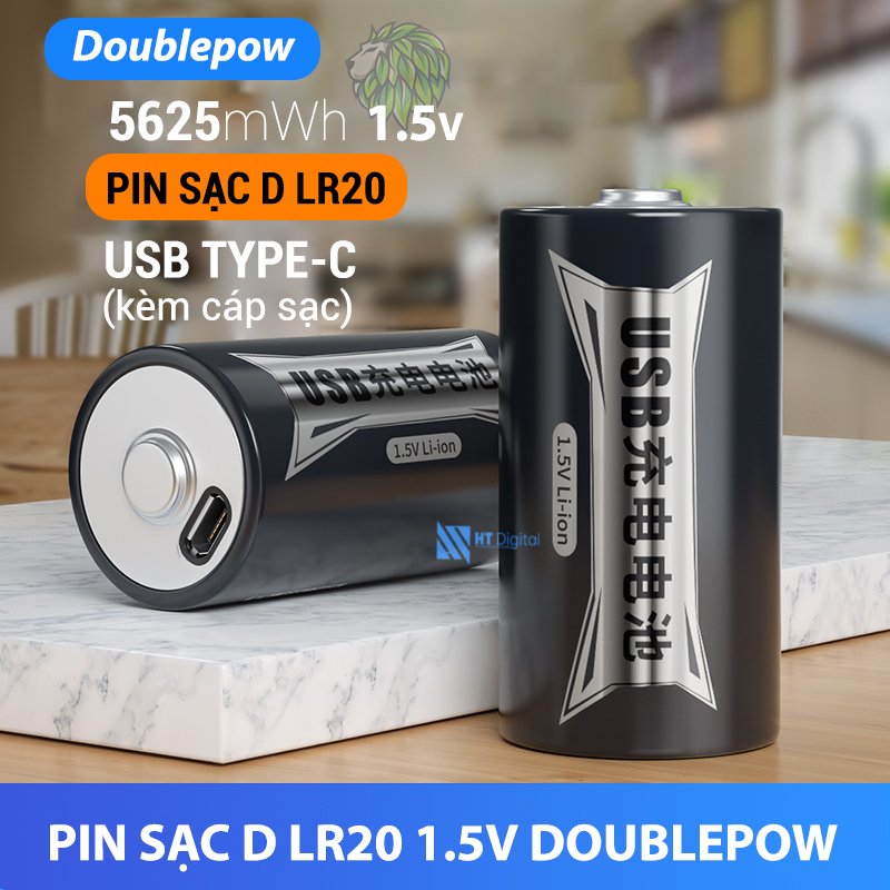 Pin i s c c ng usb doublepow size d 1 5v 5625mwh lithium ion pin s c