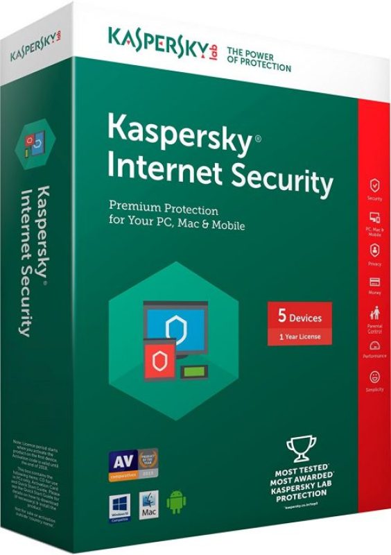 Bảng giá Kaspersky Internet Security 5PC1Y Phong Vũ