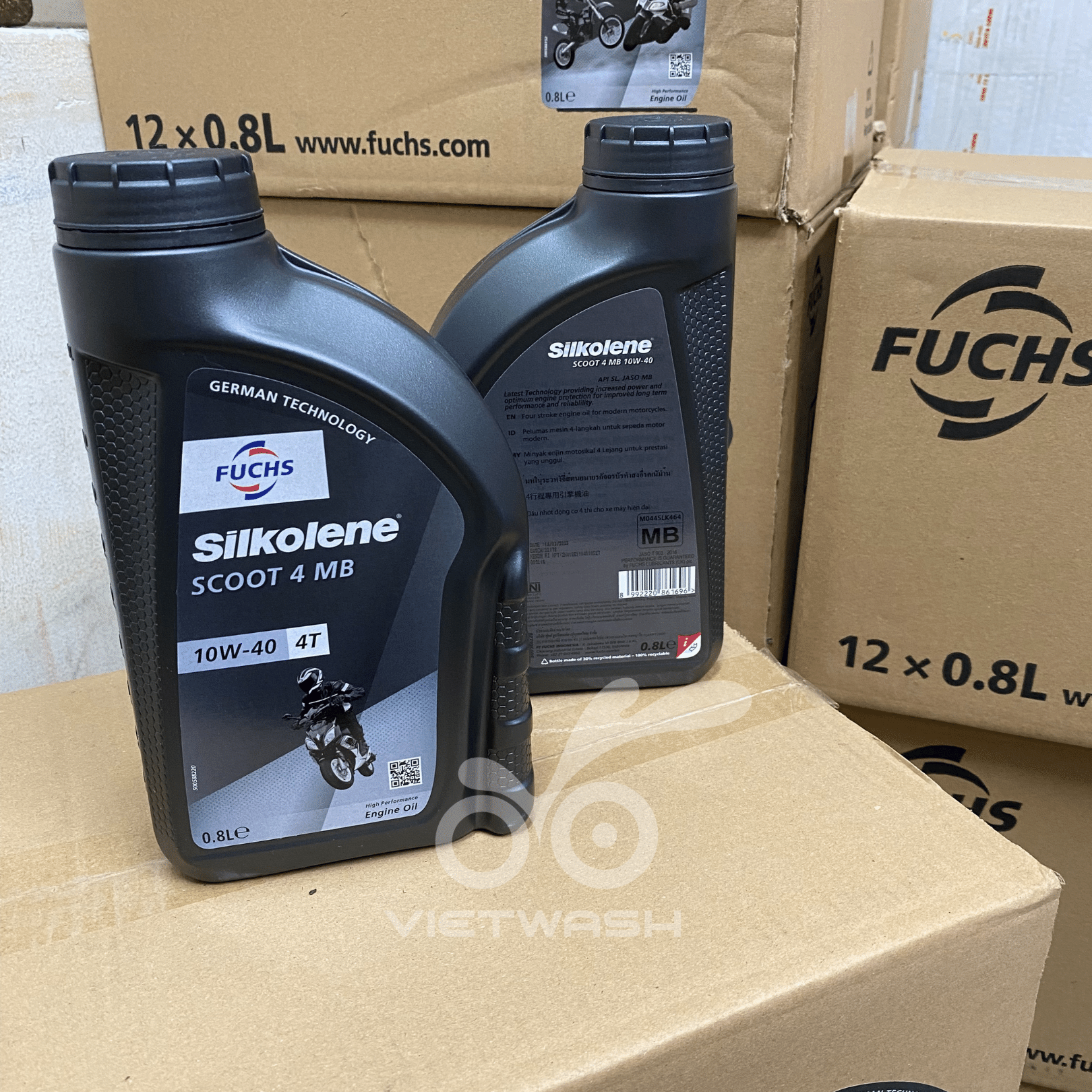 [FUCHS] Nhớt xe ga Fuchs Silkolene Scoot 4 10W40 API SL 800ml