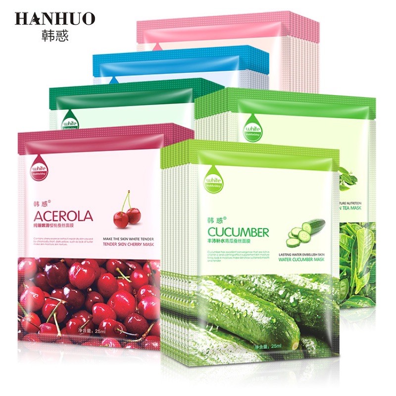 Combo 20 Miếng Mặt Nạ Trái Cây Dưỡng Ẩm Trắng Da
