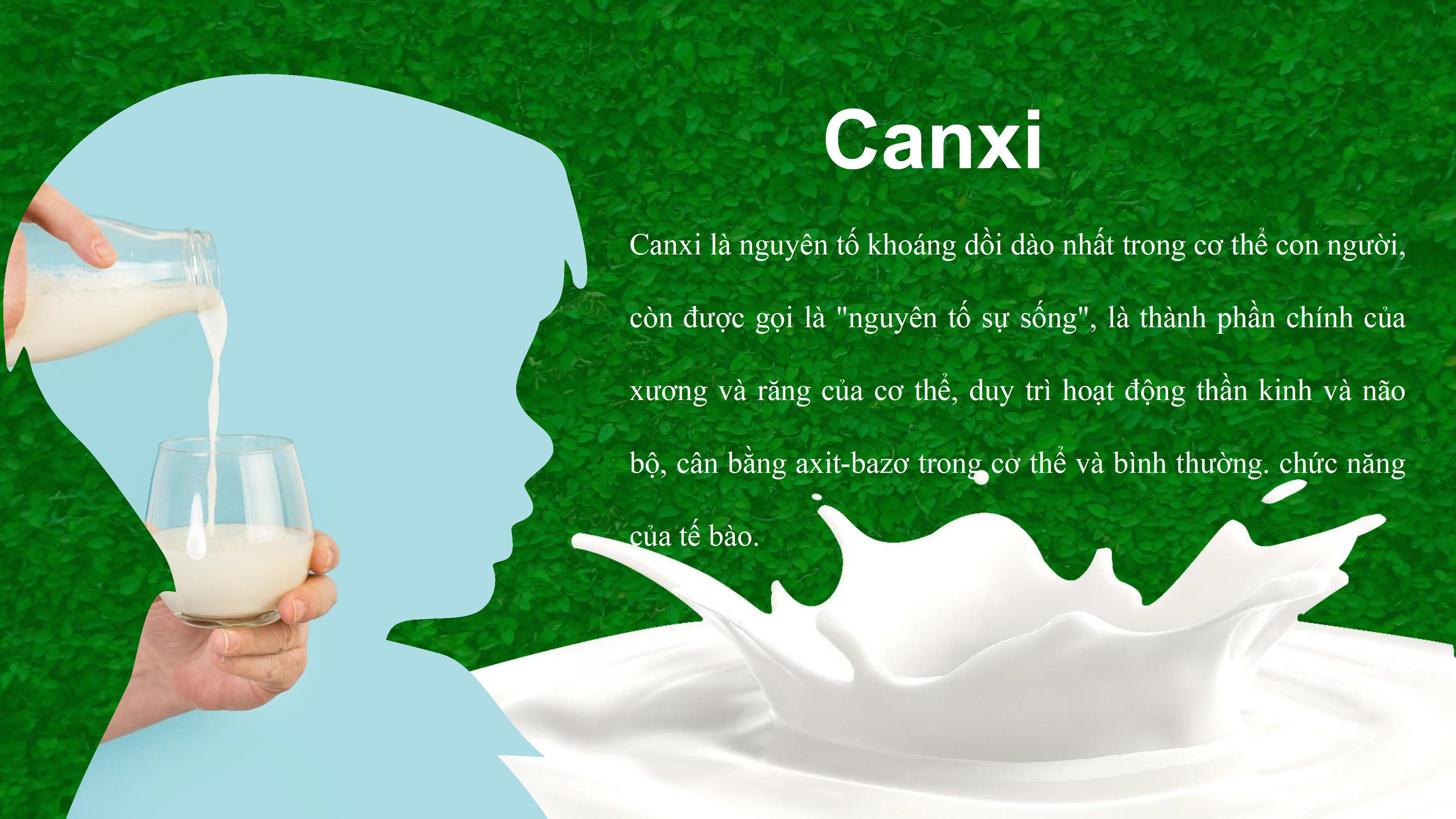 Canxi hữu cơ dạng bột hòa tan dành cho người lớn