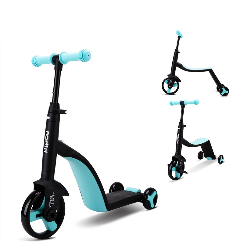 Siêu xe biến hình xe Scooter, chòi chân kiêm cân bằng 3 trong 1 cho bé từ