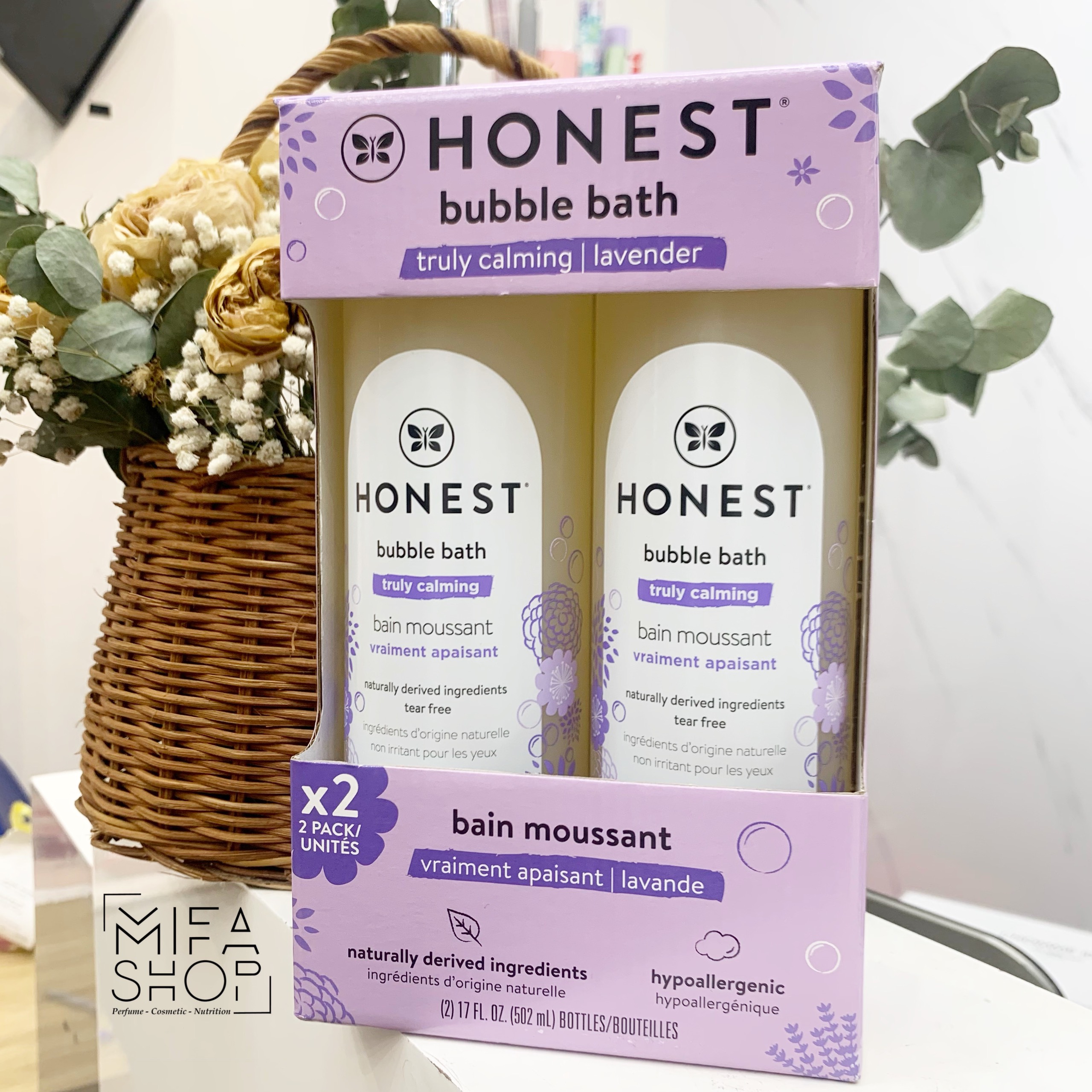 SỮA TẮM GỘI HONEST BUBBLE BATH TRULY CALMING LAVENDER 502ML