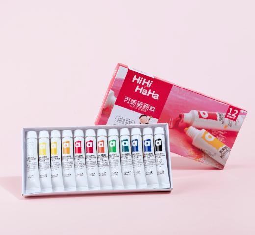 Set Bột Vẽ Cọ Bản Nail 3D 12 Màu