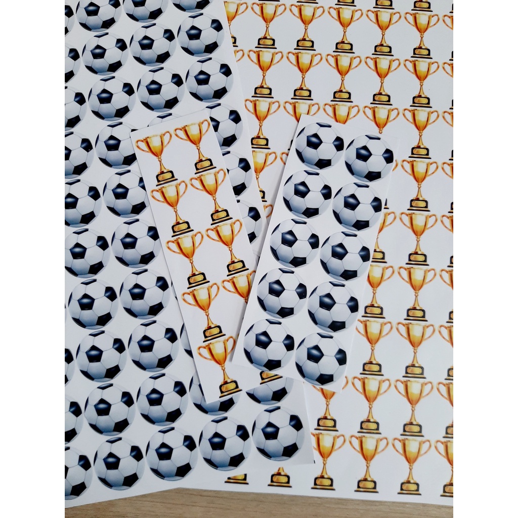 Set 10 sticker, miếng dán mặt