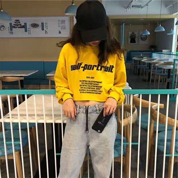 Áo Thun Tay Dài Croptop Salf