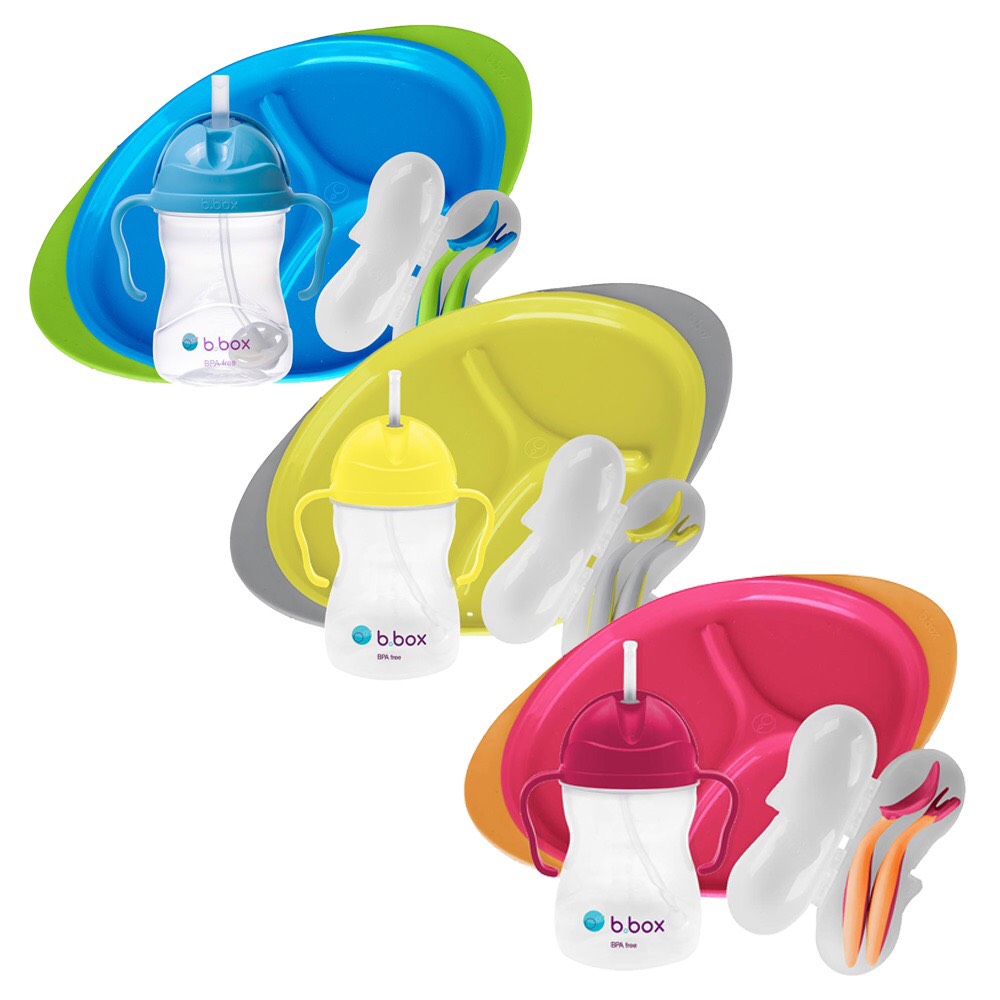 Set 3 Món Dụng Cụ Ăn Dặm Cơ Bản b.box Cho Bé 6M+